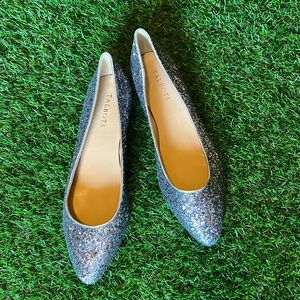 Talbots Silver Glitter Flats